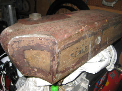 The New Scale fuel tank showing the new logo